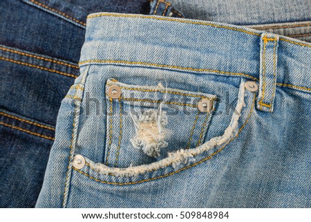 Pile of different blue jeans Blue Jeans