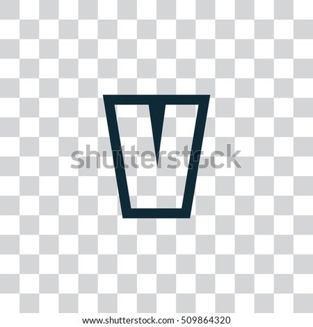 Letter V vector, logo. Useful as branding symbol, corporate identity, alphabet element, transparent clip art and illustration.