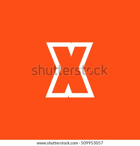 Letter X vector, logo. Useful as branding symbol, corporate identity, alphabet element, app icon, clip art and illustration.