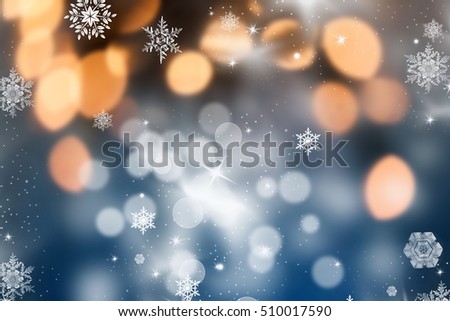 abstract Christmas background of holiday lights