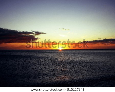 Sunset over Hawaii