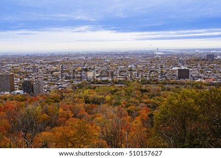 Colorful  Montreal in autumn
