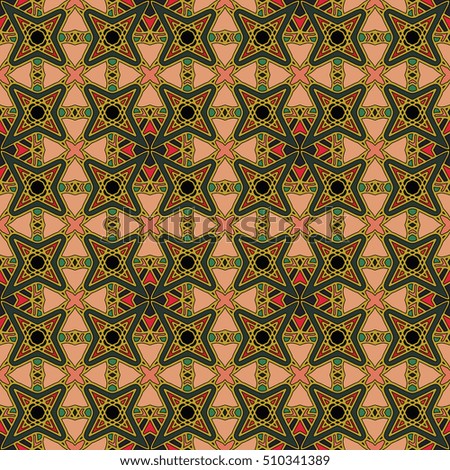 The endless texture.Vector ornaments. Abstract geometric illustration. Pattern for website, corporate style, party invitation, wallpaper.