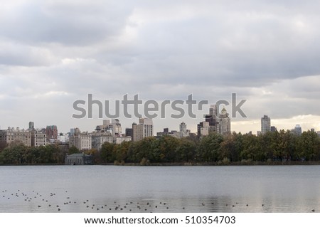 Inner New York skyline viewed from Central Park 