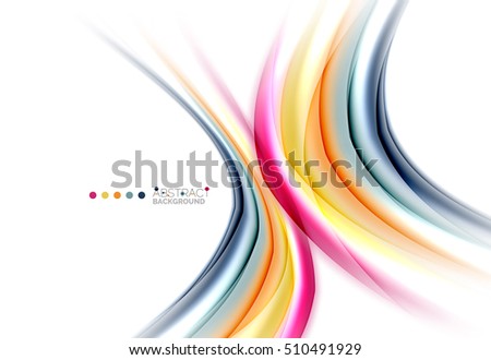 Blurred swirl background vector template