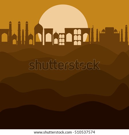 City sun and desert design