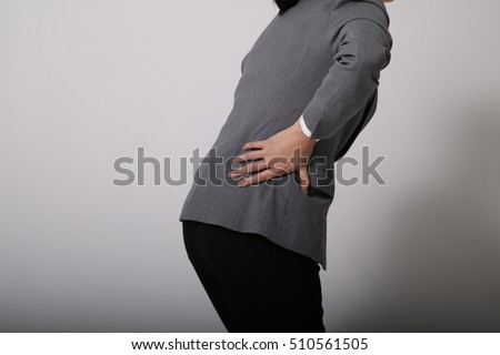 Woman of low back pain