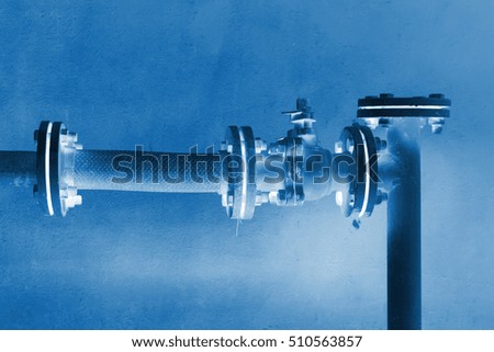 gas pipeline, closeup of photo