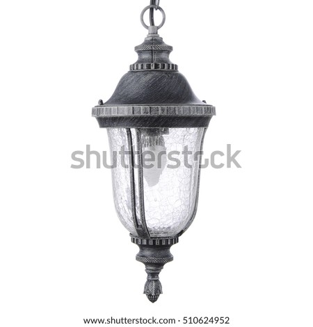 street lamp isolated