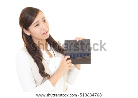 Woman with a wallet