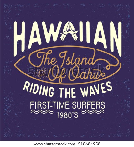 Hawaiian surf print.