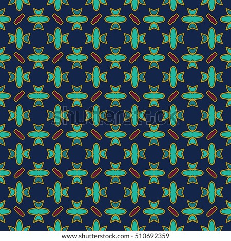 Endless texture. Vector ornaments. Abstract geometric illustration pattern for website, corporate style, party invitation, wallpaper.