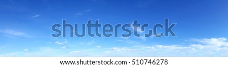 Panoramic sky on a sunny day. Royalty-Free Stock Photo #510746278