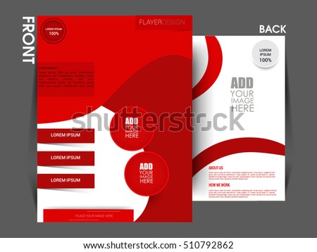 business brochure flyer design layout template in A4 size,Vector illustration flyer .