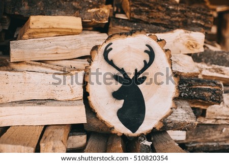 New Year decoration with deer