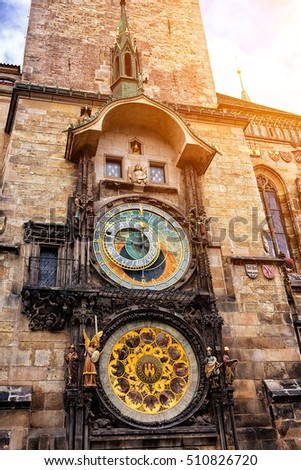 Prague, historical astronomical clock