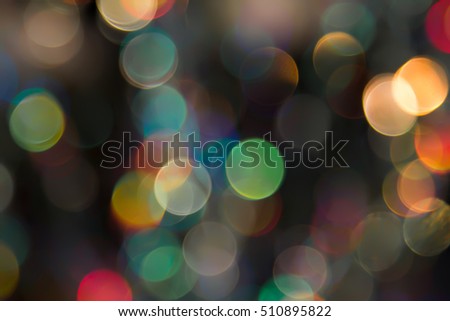 Abstract photo of backlight reflector and glitter bokeh ligh