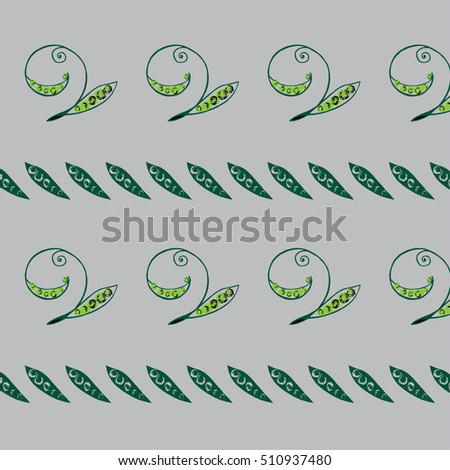  Wallpaper.  pea plant. Vector illustration of legumes.