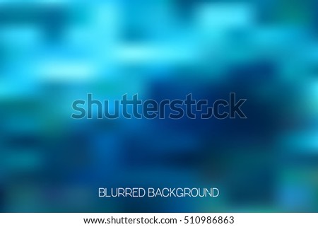 Colorful Blue Blur Background
