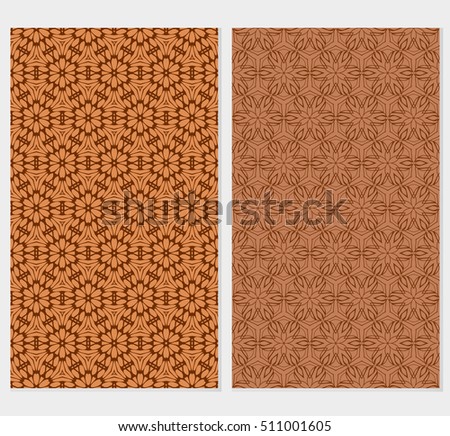 set of original floral patterns. vector illustration for design wedding invitation, background, wallpaper