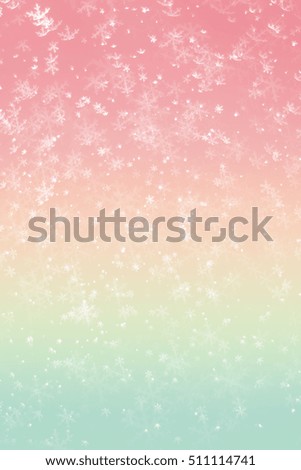 Snow red and green Festive Christmas elegantabstract background with bokeh lights and stars