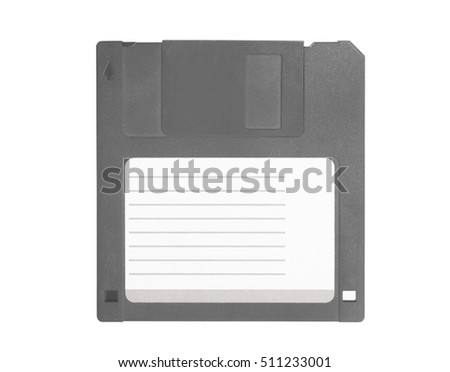 old floppy disk isolated