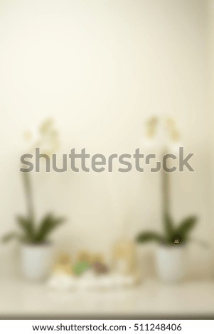 Medical cosmetology clinic theme creative abstract blur background with bokeh effect