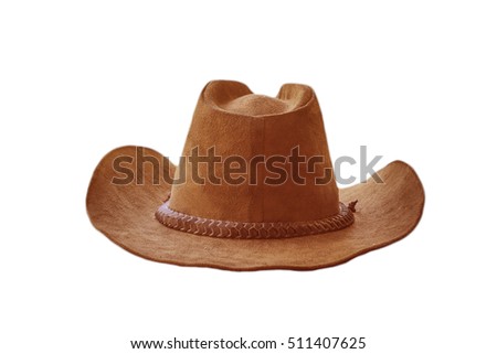 Leather Cowboy Hat studio cutout
