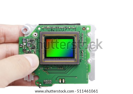 The digital image sensor of Dslr camera Royalty-Free Stock Photo #511461061