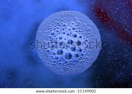  Bubbles in liquid - abstract nature background