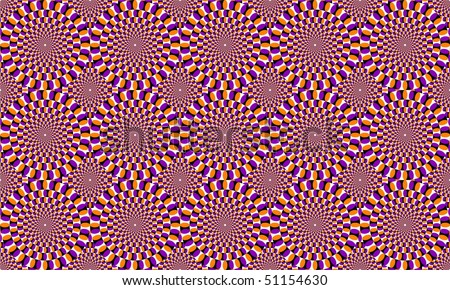blue and red concentric circles, which appear to move. Optical Effect Royalty-Free Stock Photo #51154630