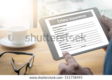 Crime Insurance Application Form Information Business
