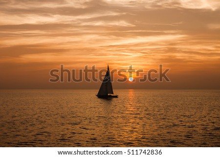 Sailing in the sun