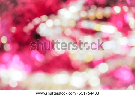 Abstract pink and white colors bokeh blur background