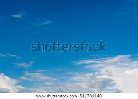 image of clear sky on day time for background.