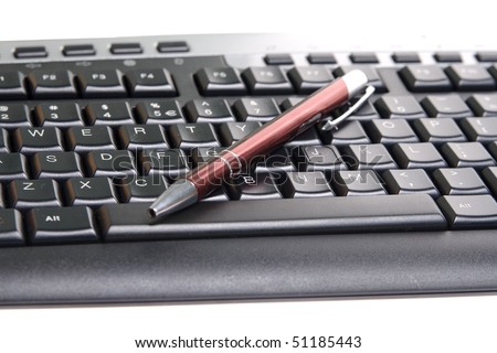 Keyboard isolated on white background