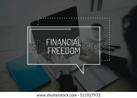 COMMUNICATION WORKING TECHNOLOGY BUSINESS FINANCIAL FREEDOM CONCEPT