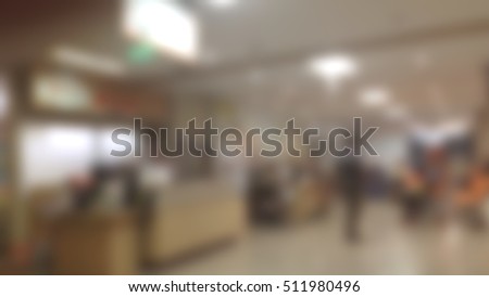 Abstract Blurred background : Vintage filter patient waiting for see doctor.