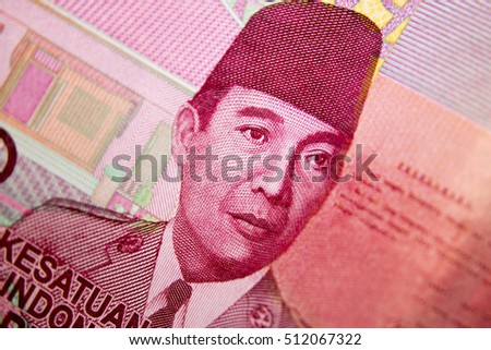 rupiah hundred thousand macro close up money