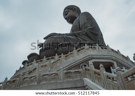 Tian Tan Buddha at Po Lin Monastery in Hong Kong.