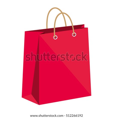 shopping bag paper icon