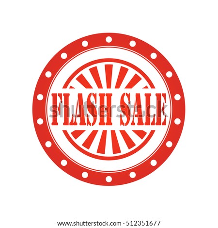 sale stamp sign text " FLASH SALE "