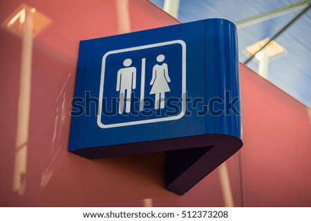Restroom sign
