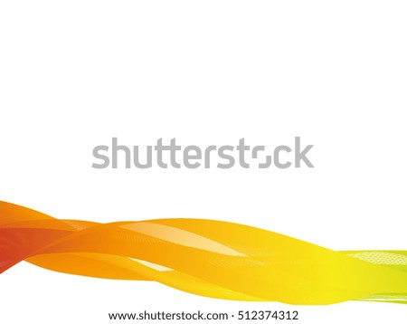 abstract orange lines on white background