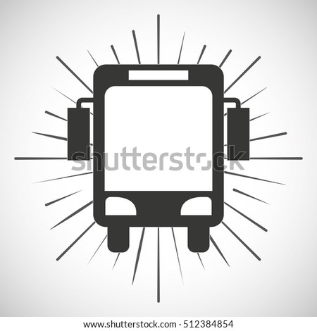 transport bus vehicle icon vector illustration design
