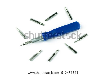 Phillips type Screwdriver isolated on white background