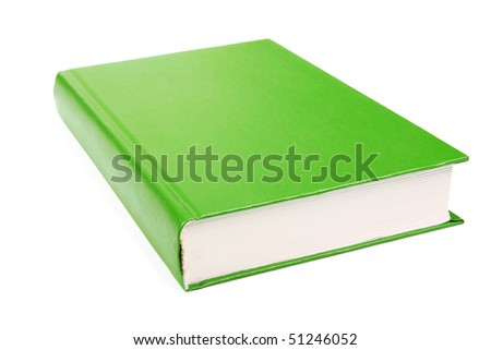 green book isolated on white