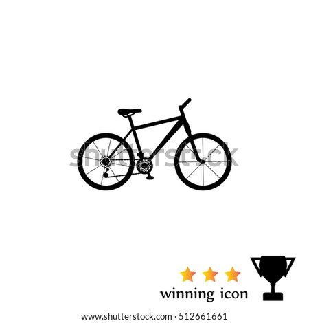 bicycle icon. illustration of a mountain bike