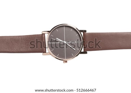  wristwatch isolated on white background
