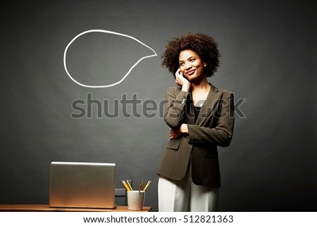 Woman smiling and speechless